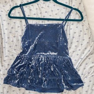 American Eagle NWOT Velvet Top